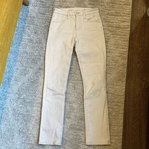 High Rise Slim Straight AG Jeans